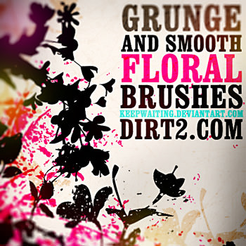 grungefloralbrush grungefloralbrush