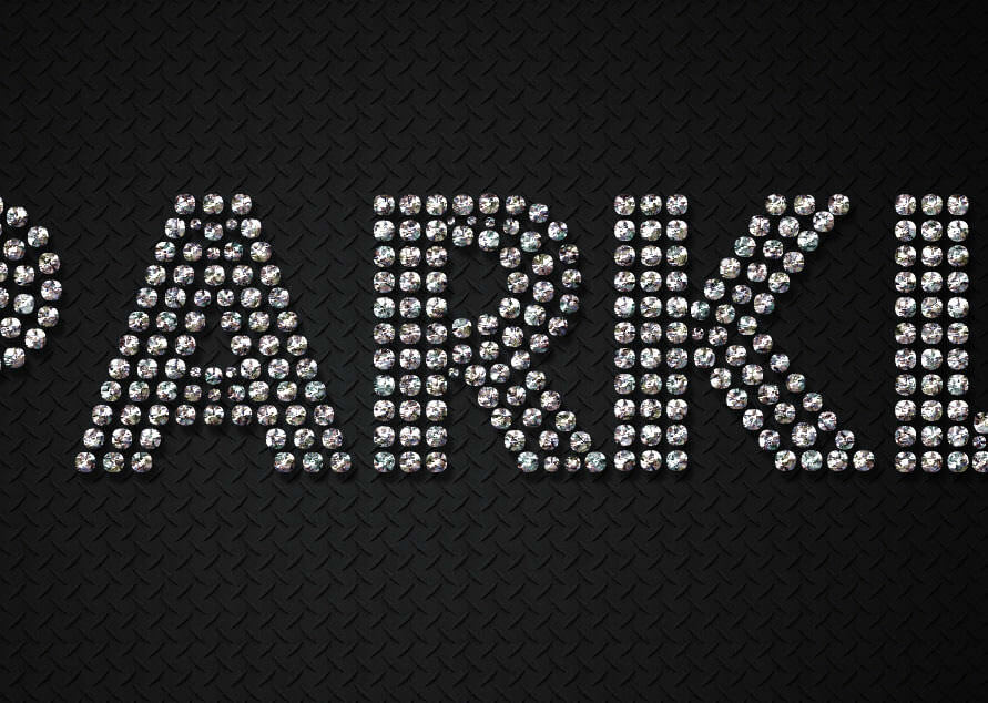 Photoshopでダイヤモンドのキラキラでゴージャスな文字エフェクトの作り方15