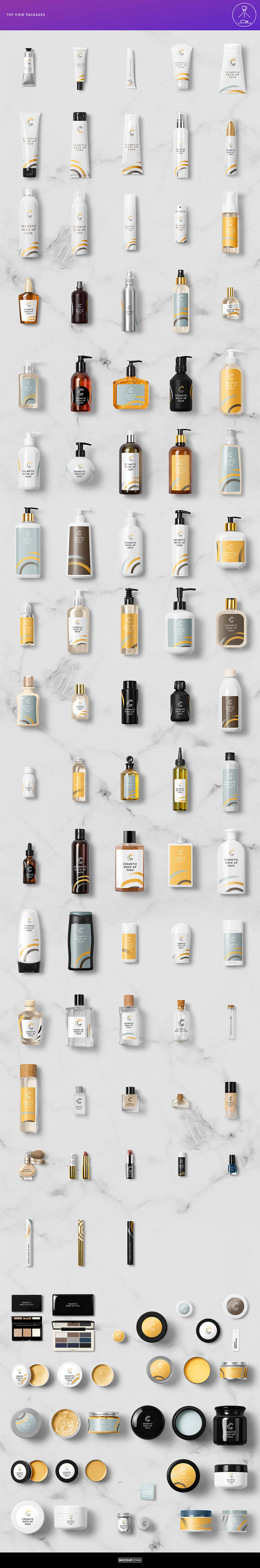 Cosmetic Packaging Branding MockUp