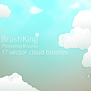 ユニークな雲をモチーフにしたブラシセット無料ダウンロード Photoshopvip