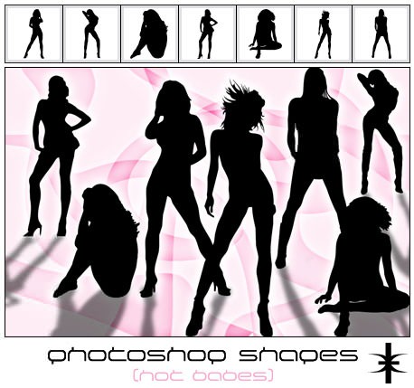 hot-babes-free-photoshop-custom-shapes