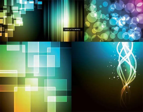 bokeh-abstract-vector-backgrounds