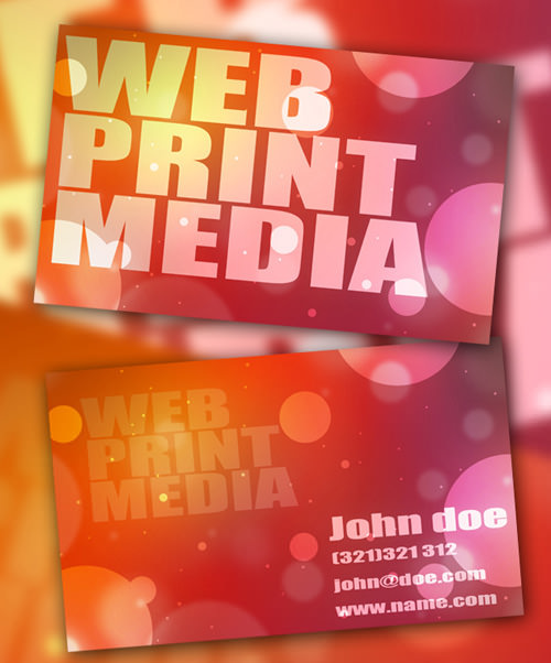 bokeh-business-card