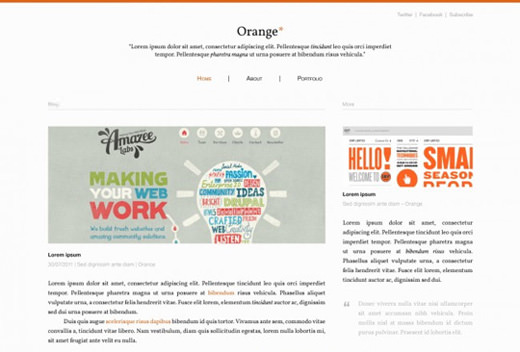 orange-blog-psd-template