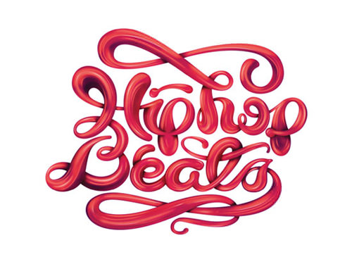 Hip-Hop-Beats-Lettering-Design