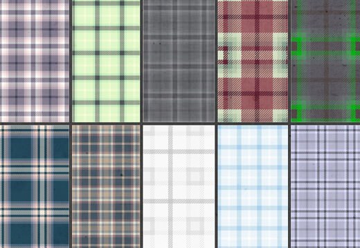 プレイド柄 タータンチェック柄 継ぎ目のない無料パターンデザイン25枚セット Photoshopvip