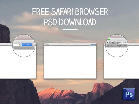 free-psd-safari-browser