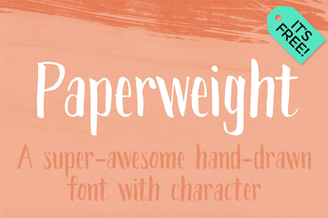 free-paperweight-font