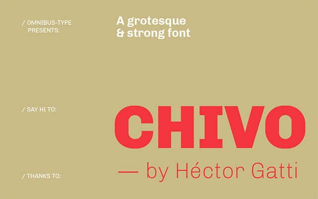 chivo-typeface