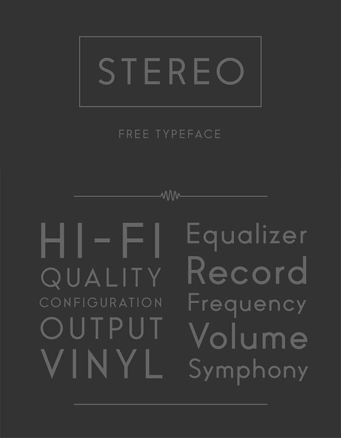 stereo-minimal-font