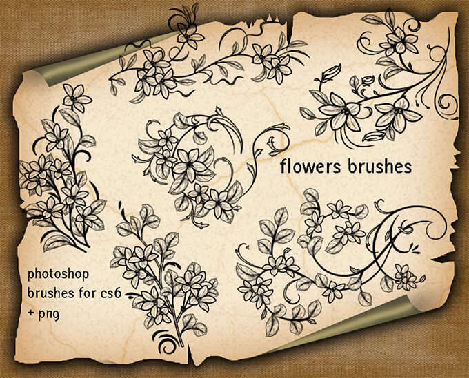 flower-decorative-brushes