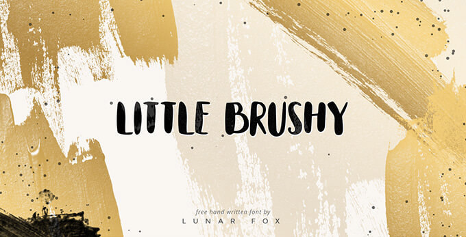 little-brushy-font