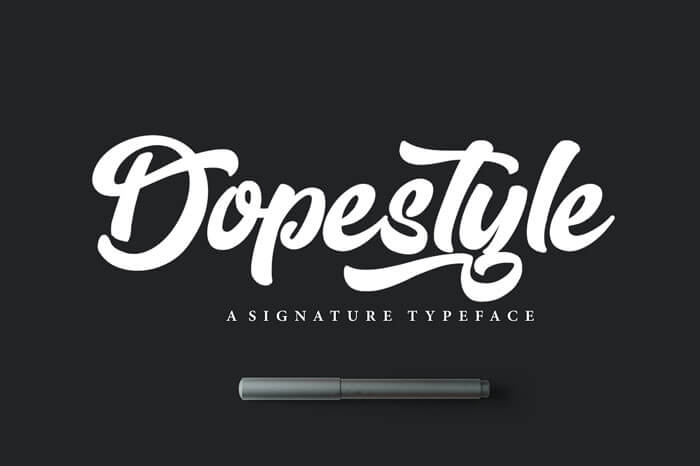 dopestyle-script-font