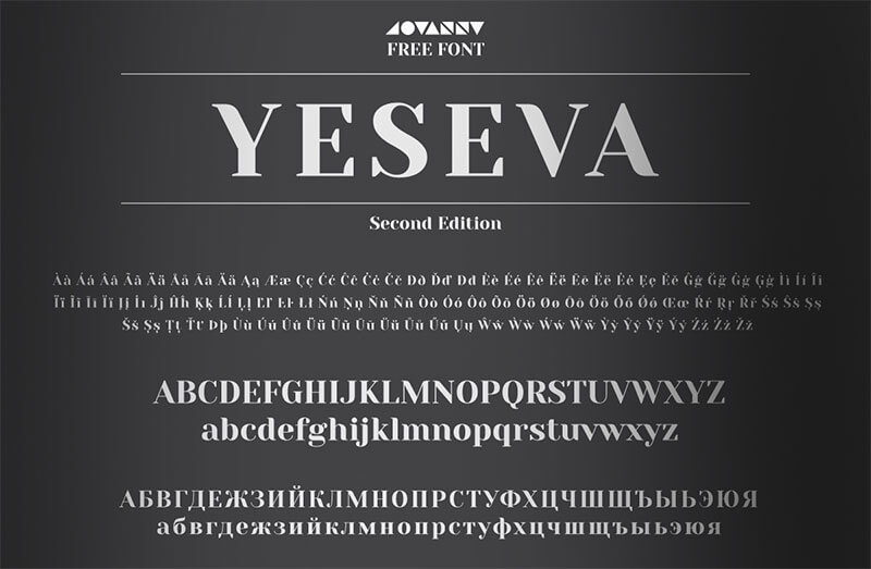 yeseva-font