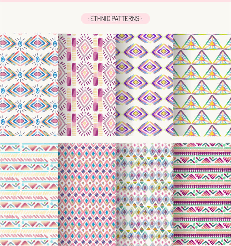 awesome-watercolor-patterns-100-vectors