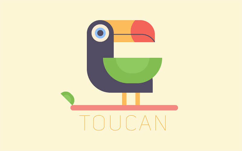 10-flat-bird-toucan