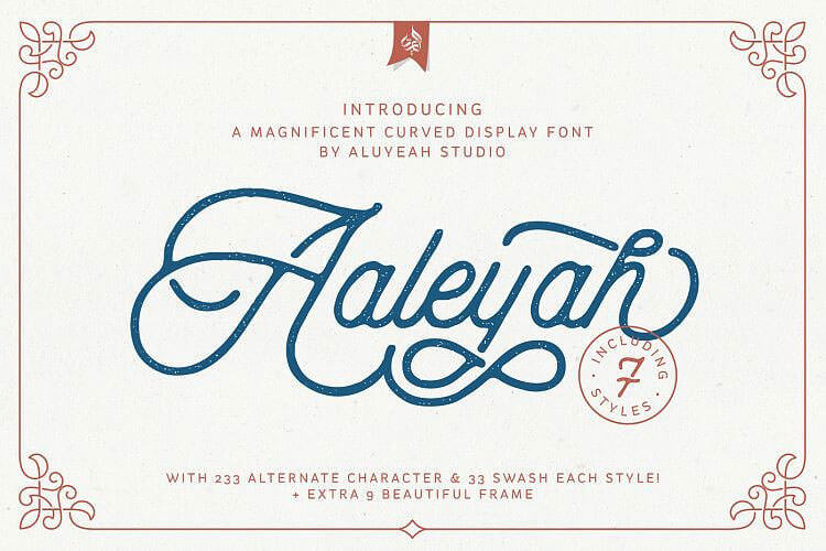 aaleyah-monoline-script-font