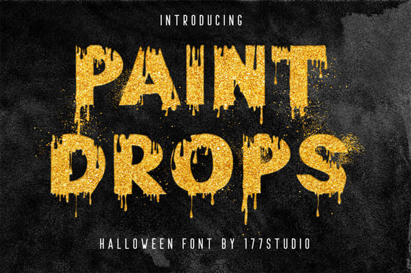 paint-drops-font-1