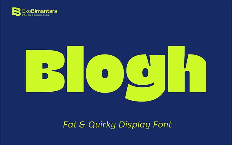 Blogh-Display-Font