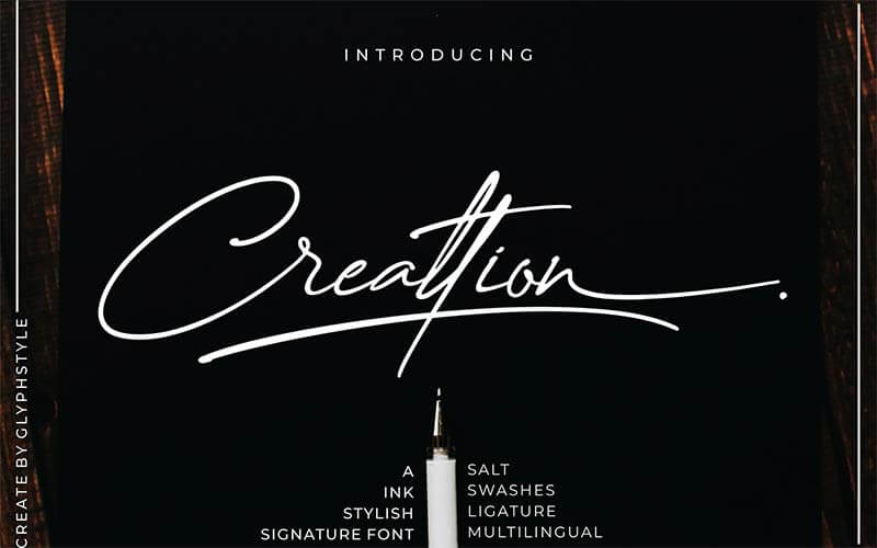 Creattion---Free-Signature-Script-Font