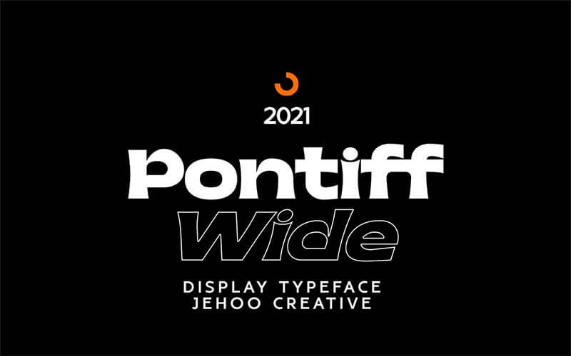 Free-Pontiff-Wide-Display-Font