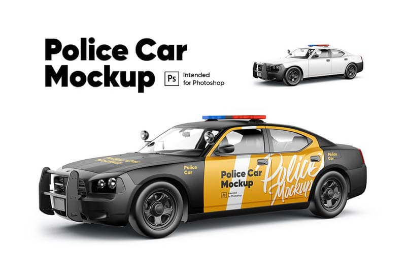 Police car Mockup