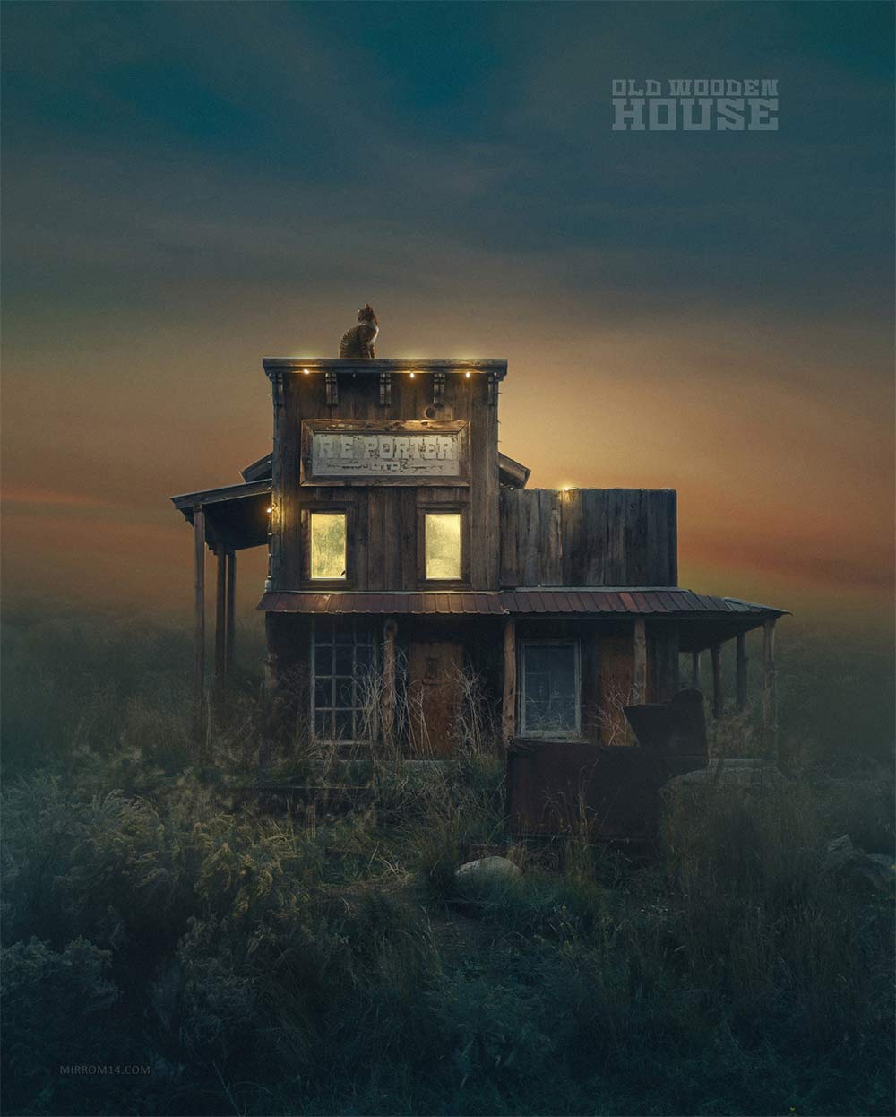 Create-a-Old-Wooden-House-Photo-Manipulation-in-Photoshop