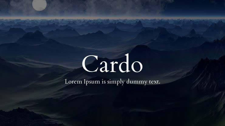 cardo-font