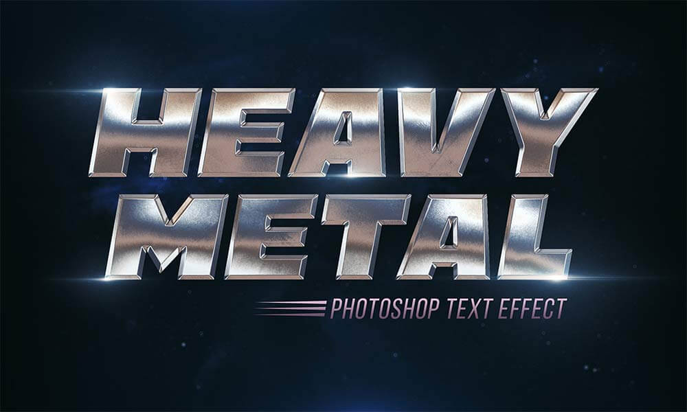 Heavy Metal Text Effect素材の画像