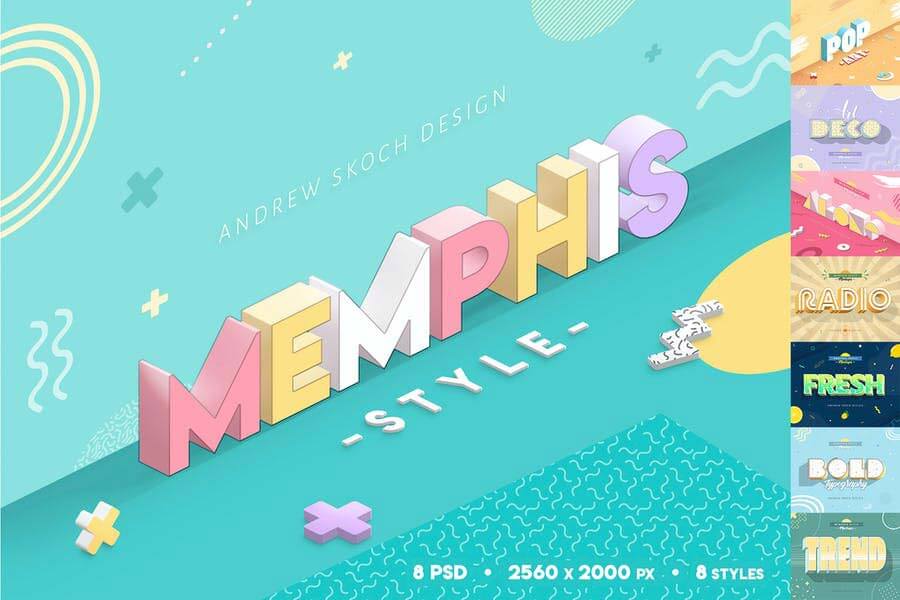 memphis-style-text