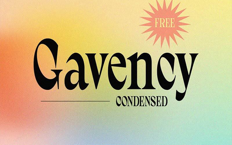 gavencyフリーフォント