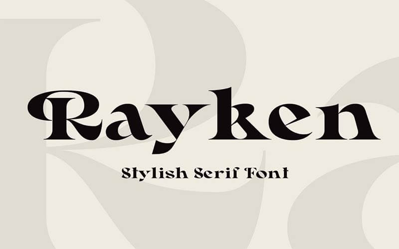 raykenフリーフォント