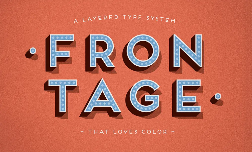 Frontage Typeface +freefont Juri Zaech •