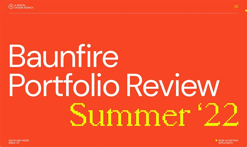 Baunfire portofolio review summer 2022