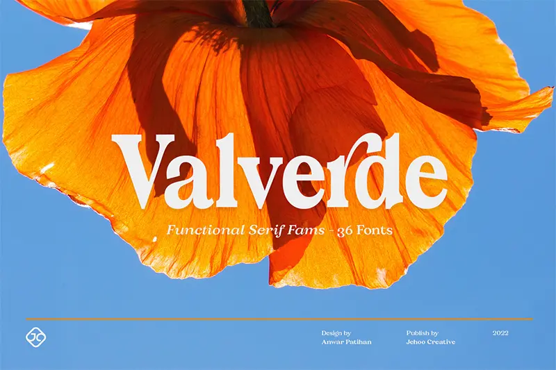 valverde font from Jehoo Creative