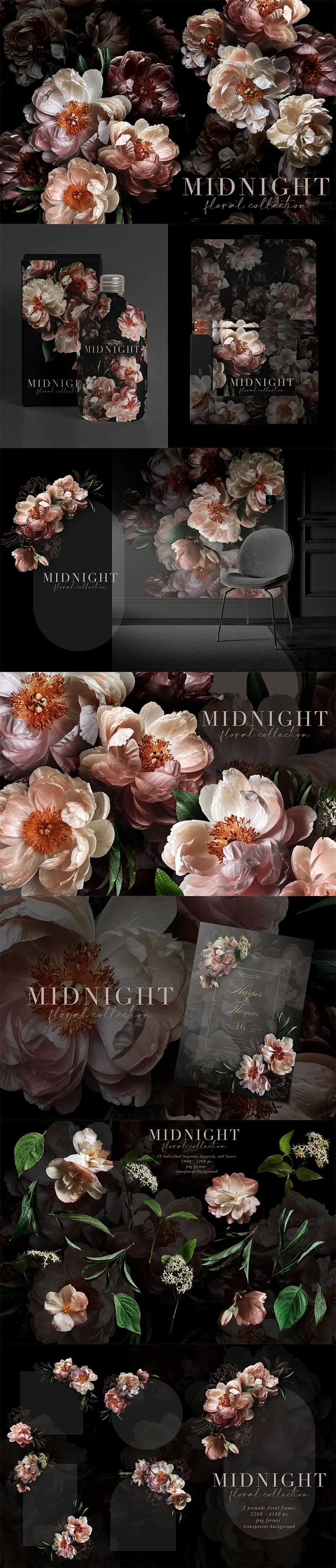 Midnight Floral Collection