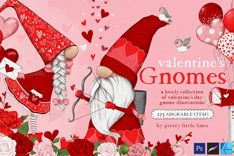 gnome valentine's day