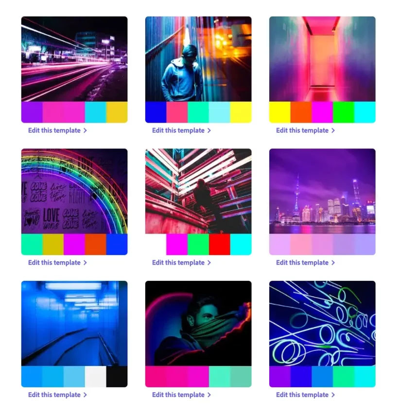 90年代のネオンバイブス、Bright Neons