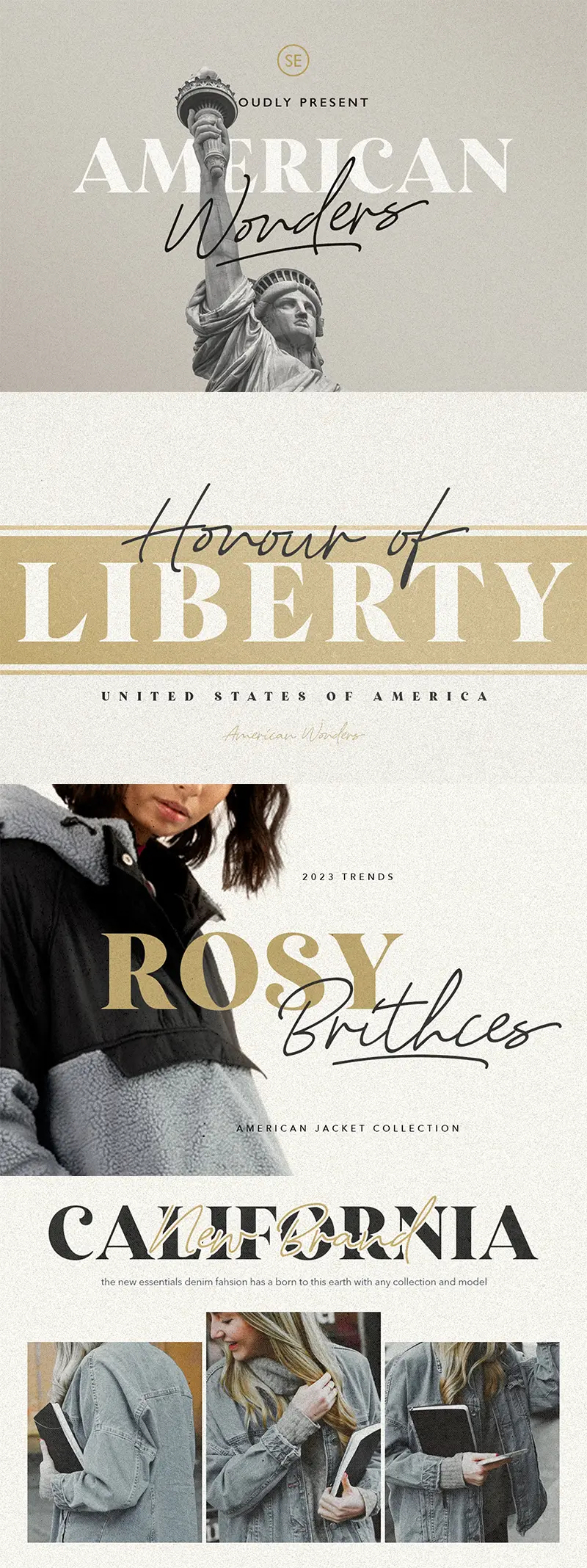 american wonder typeface