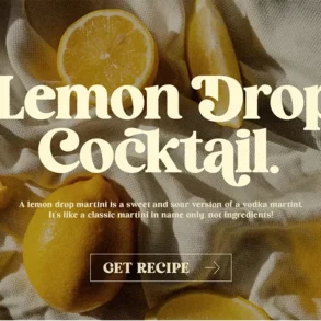 cocktail elegant retro serif