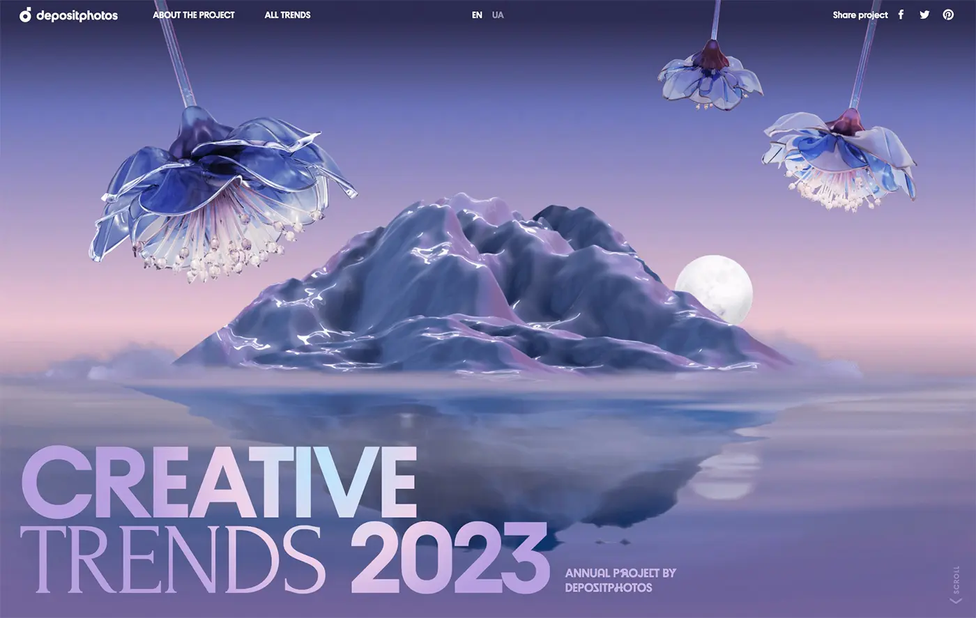 creative design trends 2023 from depositphotos