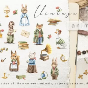 vintage animals