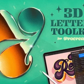 3D-Letters-Toolkit-for-Procreate cover