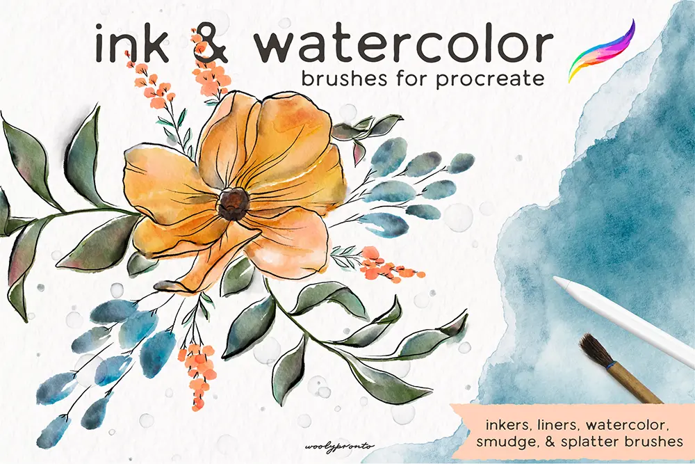 WoolyPronto-Ink-and-Watercolor-for-Procreate