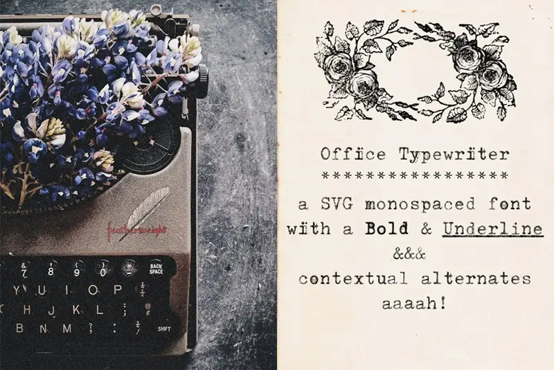 Office-Typewriter-Svg-Font