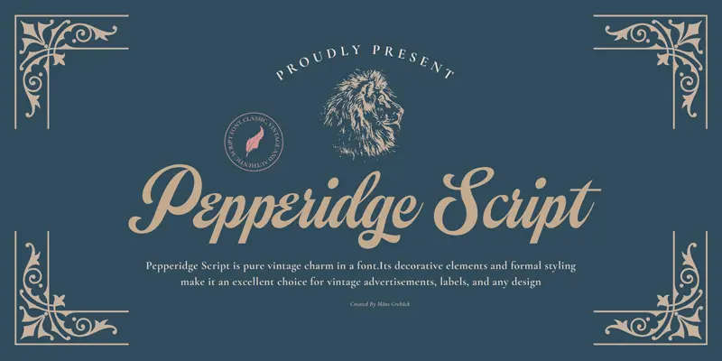 Pepperidge Script Font | dafont.com