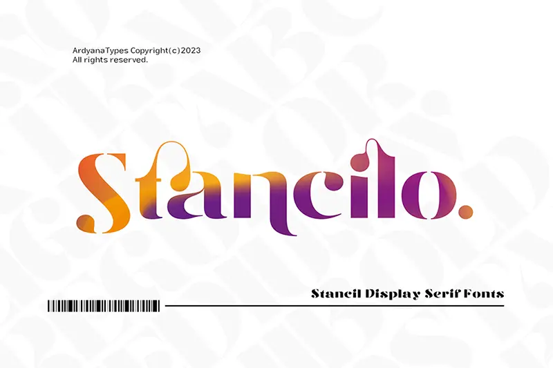 Stancilo Display Font 