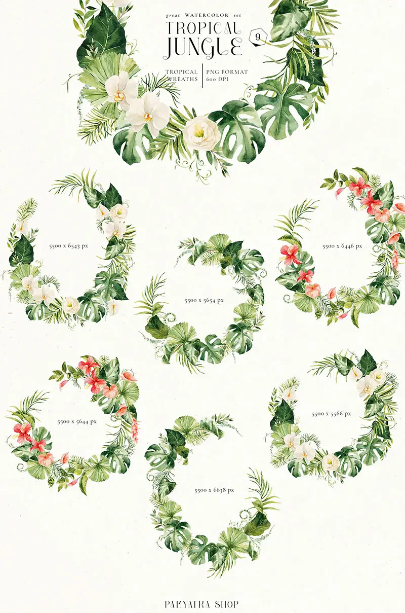 Tropical-wreaths