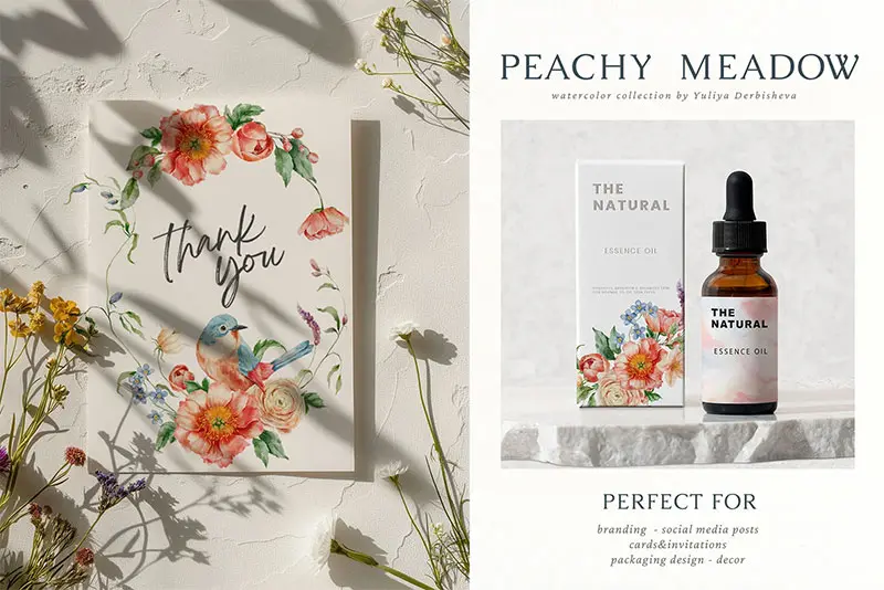 HegrcUyv-peach-fuzz-wildflower-flowers-birds-watercolor