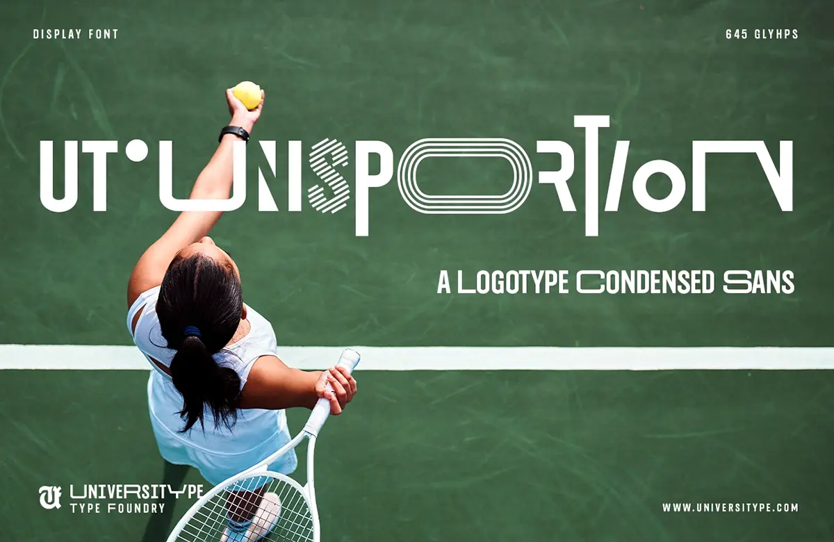 UT Unisportion - Condensed Sans – Free Design Resources
